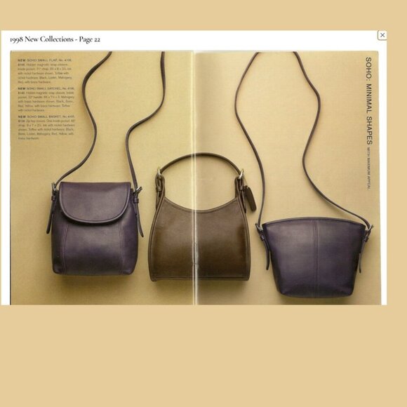 Vintage 1998 COACH SOHO SMALL BASKET /BUCKET Crossbody Bag - Picture 11 of 12